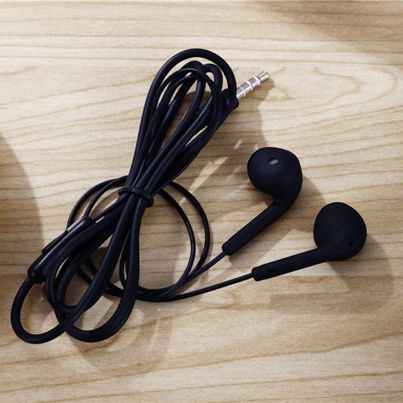 Sport Oortelefoon Wired Super Bass 3.5Mm Koptelefoon Oordopjes Met Ingebouwde Microfoon Handsfree: Black