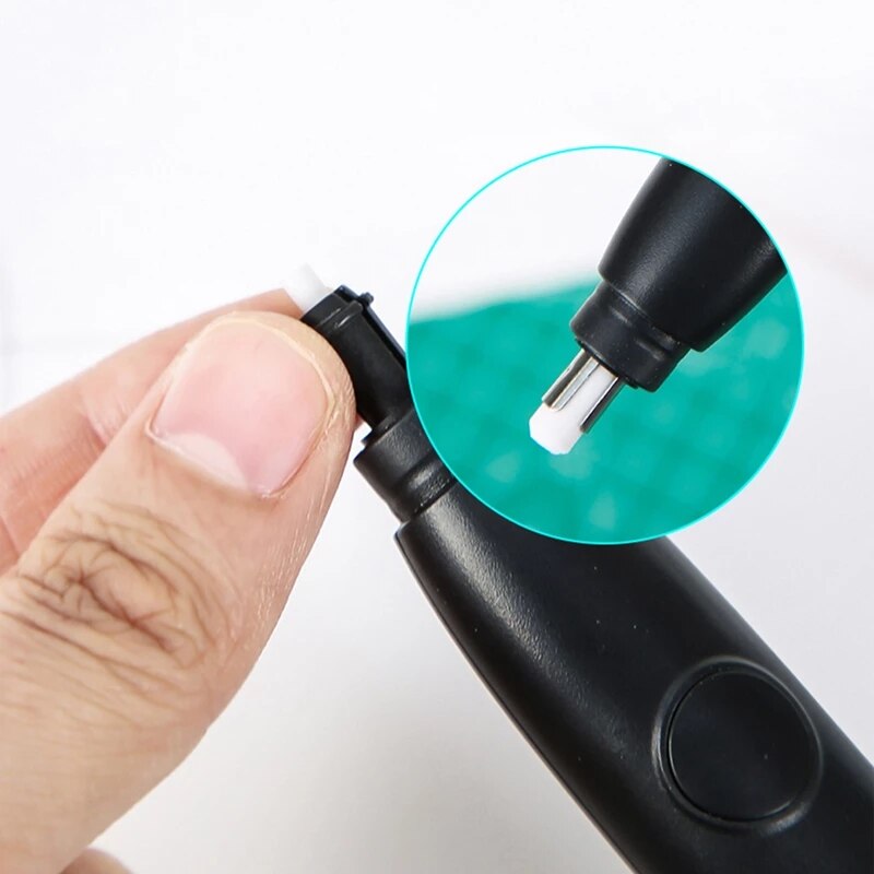 Deli Pencil Drawing Mechanical Electric Eraser Cute Kneaded Erasers for Kids School Office Supplies Rubber Pencil Eraser Refill