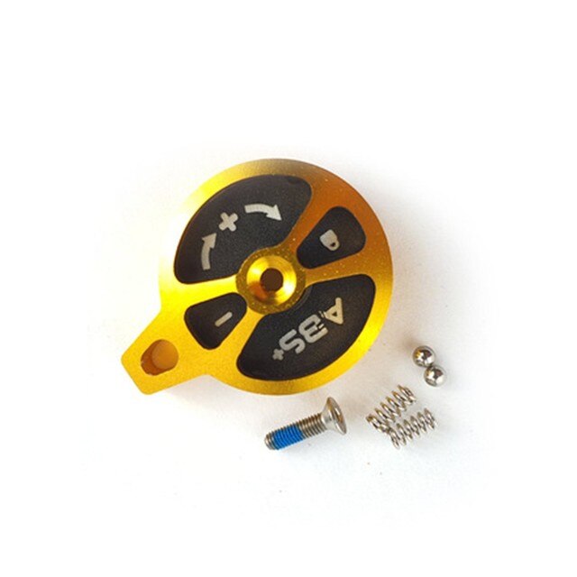 Kit de montaje de bloqueo Manual para horquilla de bicicleta MTB, tapa de bloqueo, cubierta de bloqueo de sumisión, Control de hombro, accesorio de ciclismo: Yellow