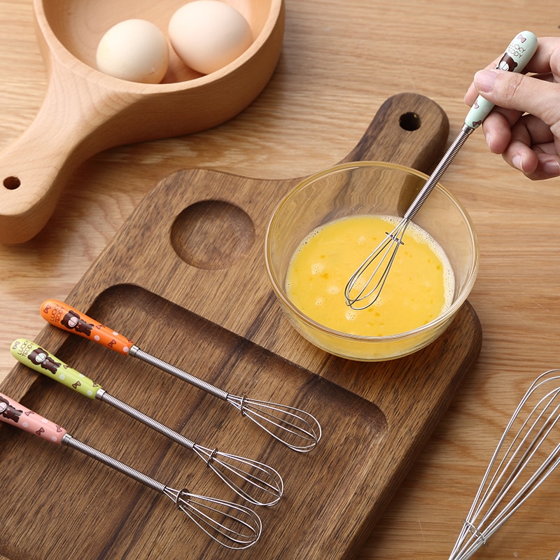Globo de alambre de acero inoxidable para cocina, mezclador Manual de huevos, herramientas para batidora de leche y café, utensilios de cocina Keuken, batidor de huevos