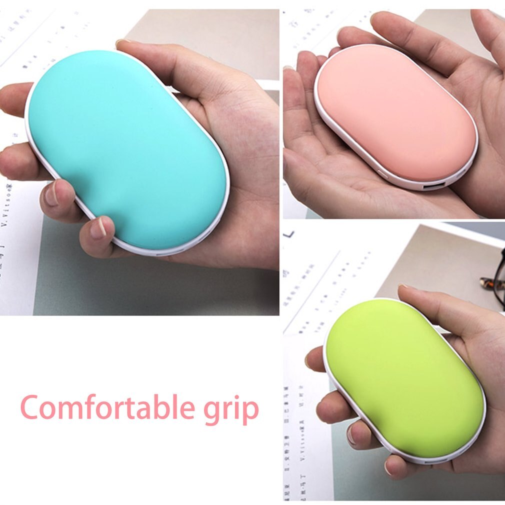 7800mah Cute USB Rechargeable Macaron Electric Hand Warmer Heater Travel Handy Long-Life Mini Pocket Warmer