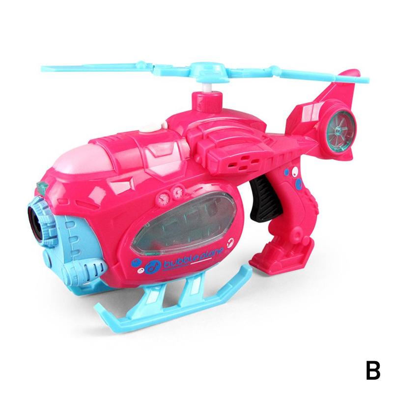 Airplane Electric Bubble Machine With 50ml Blister Summer Automatic Soap Water Bubble Machine Toys Outdoor Wedding Accessories: B