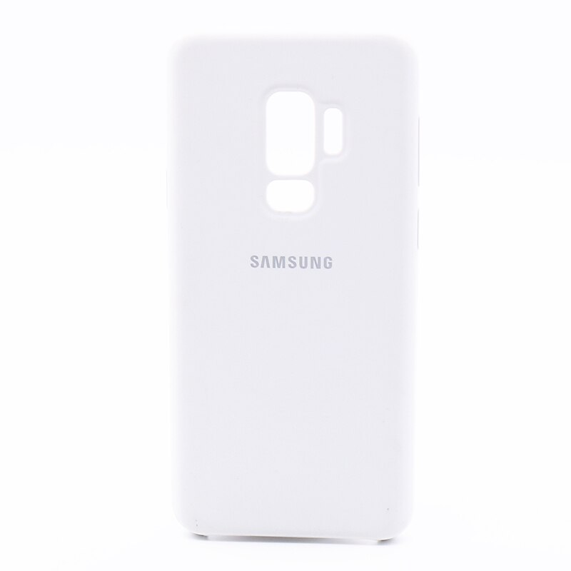 Funda de silicona líquida Original para Samsung Galaxy S9/S9 Plus, cubierta trasera de silicona blanda oficial para Samsung Galaxy S9/S9 Plus: Galaxy S9 Plus / White