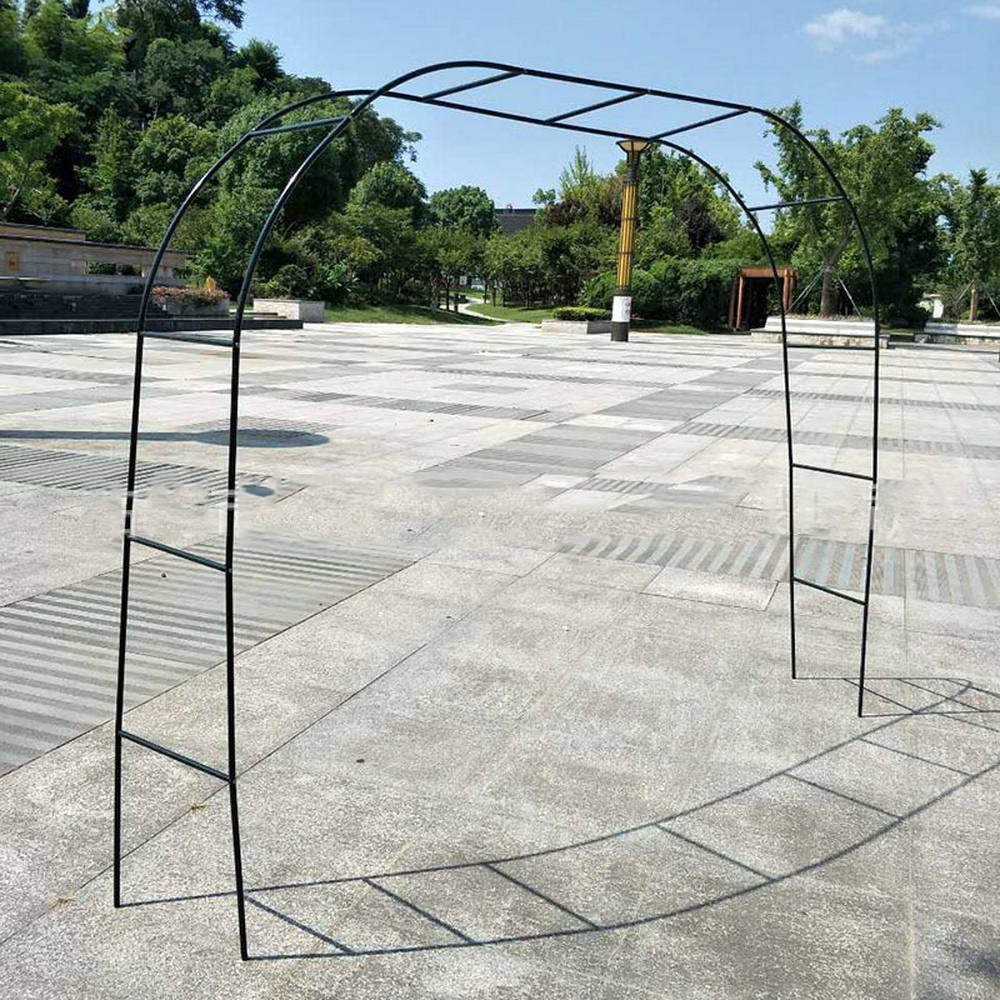 DIY metal łuk ślubny ozdoby ogrodowe tło pergola stojak ramka w kwiaty na ślub urodziny wesele dekoracja 2.4M