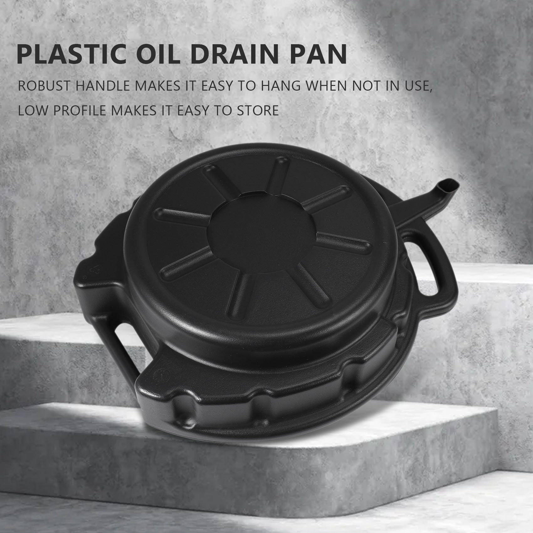 7.5l olieaftapningsplade af plast, der er spildt motorolietank, gearkasse, olieudskiftningsbakke til reparation af bilværktøj til skift af brændstofvæske