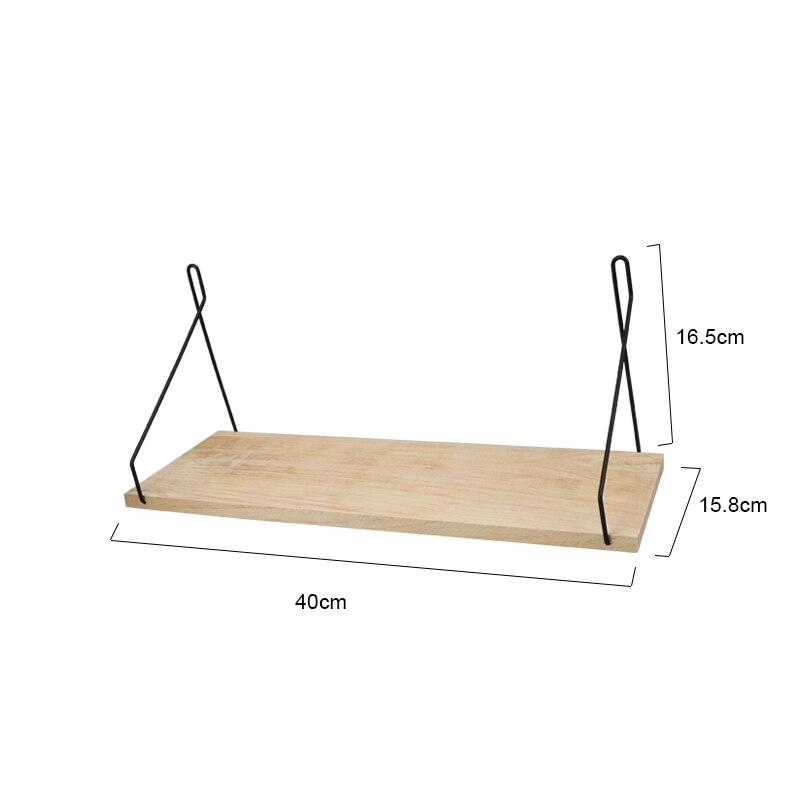 Wooden Wall Shelf Room Decoration Storage Rack Solid Wood Partition Wall Shelf Bathroom Accessories Shelf Dish Rack