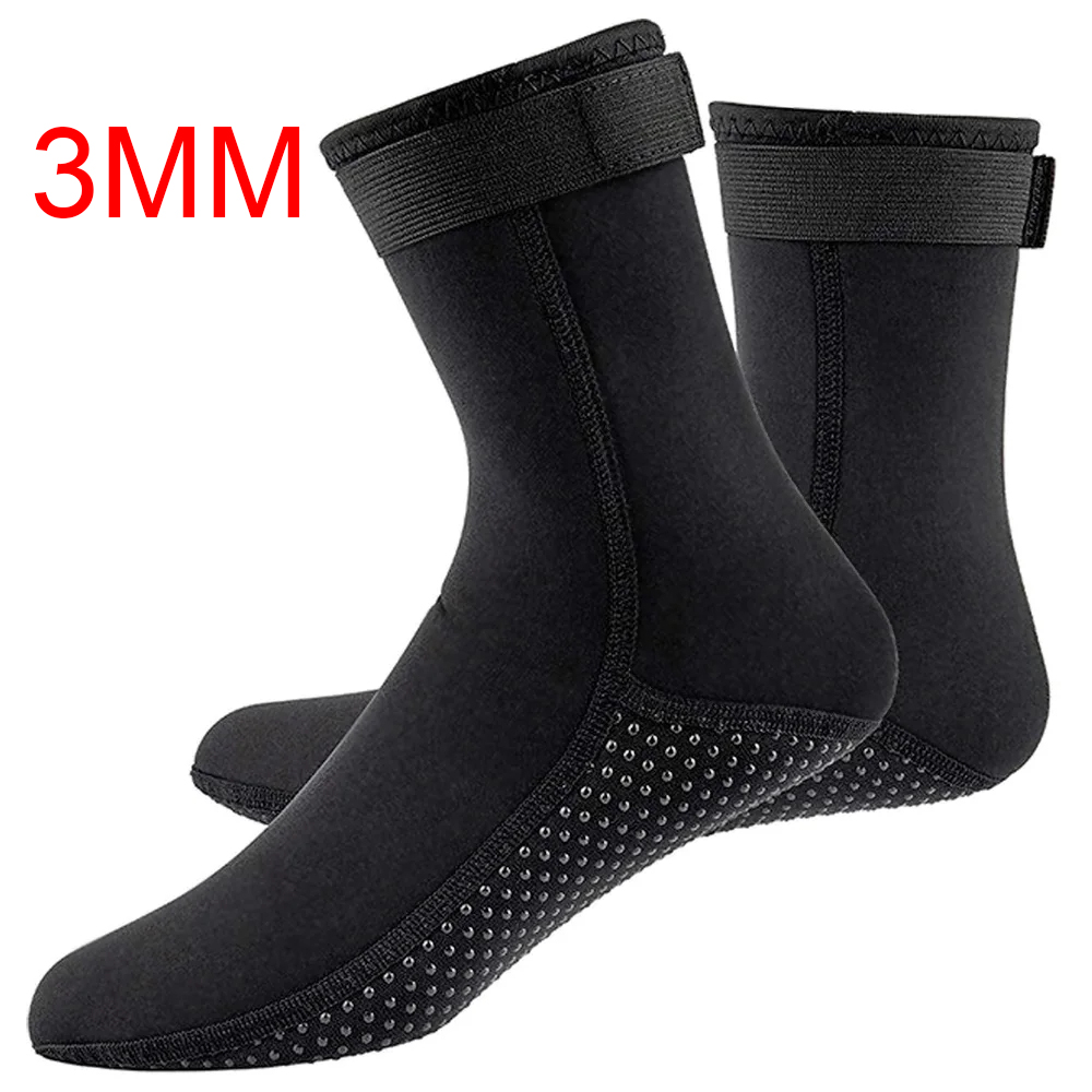 Calzini in neoprene 3mm 5mm Scarpe da muta Calde Surf Pinne da nuoto Calzini Elasticità Stivali da spiaggia Calzini antiscivolo per Snorkeling Immersioni: XXL / giallo