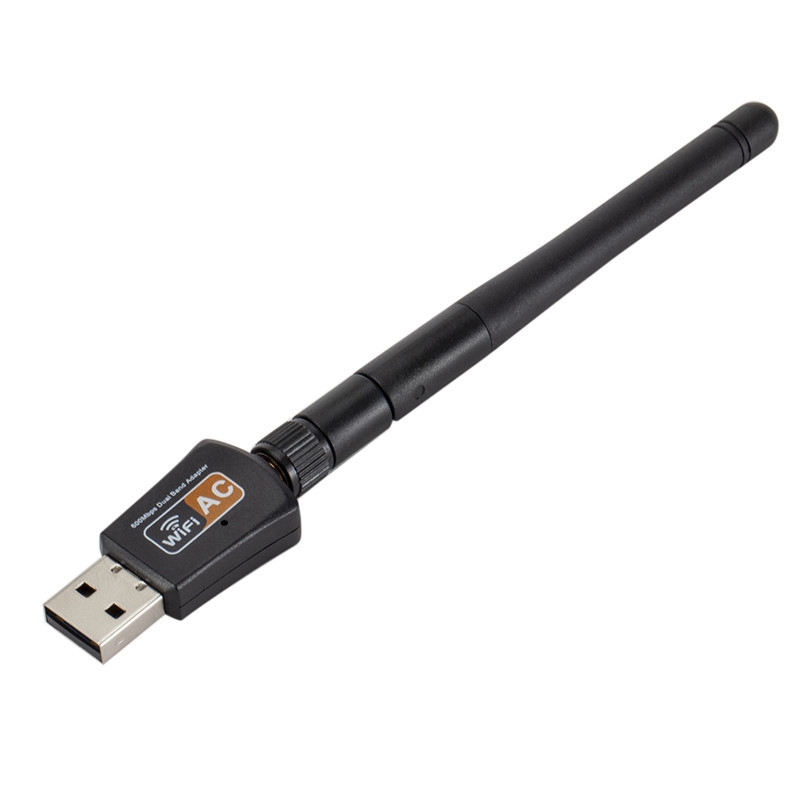 Usb Wifi Adapter Met Antenne Dual-Band Draadloze Netwerkkaart Voor Pc/Desktop/Laptop Computer Ondersteuning Windows 10/8/7