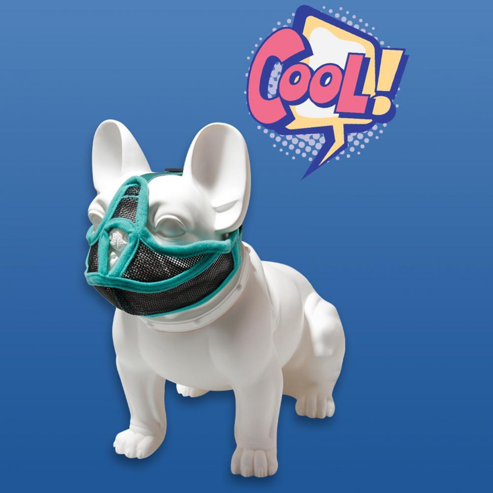 Mouth Mesh Durable Harmless Buckle Anti-Bite Pet Mouth Cover for Flat Face Dog Muzzle Pet Muzzle
