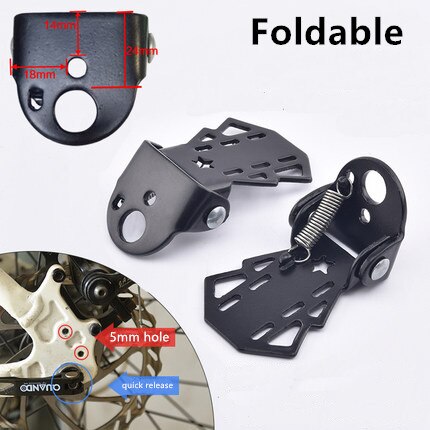 de apoyapiés traseros para bicicleta eléctrica, pedales traseros plegables para pies para bicicleta con para un par: foldable