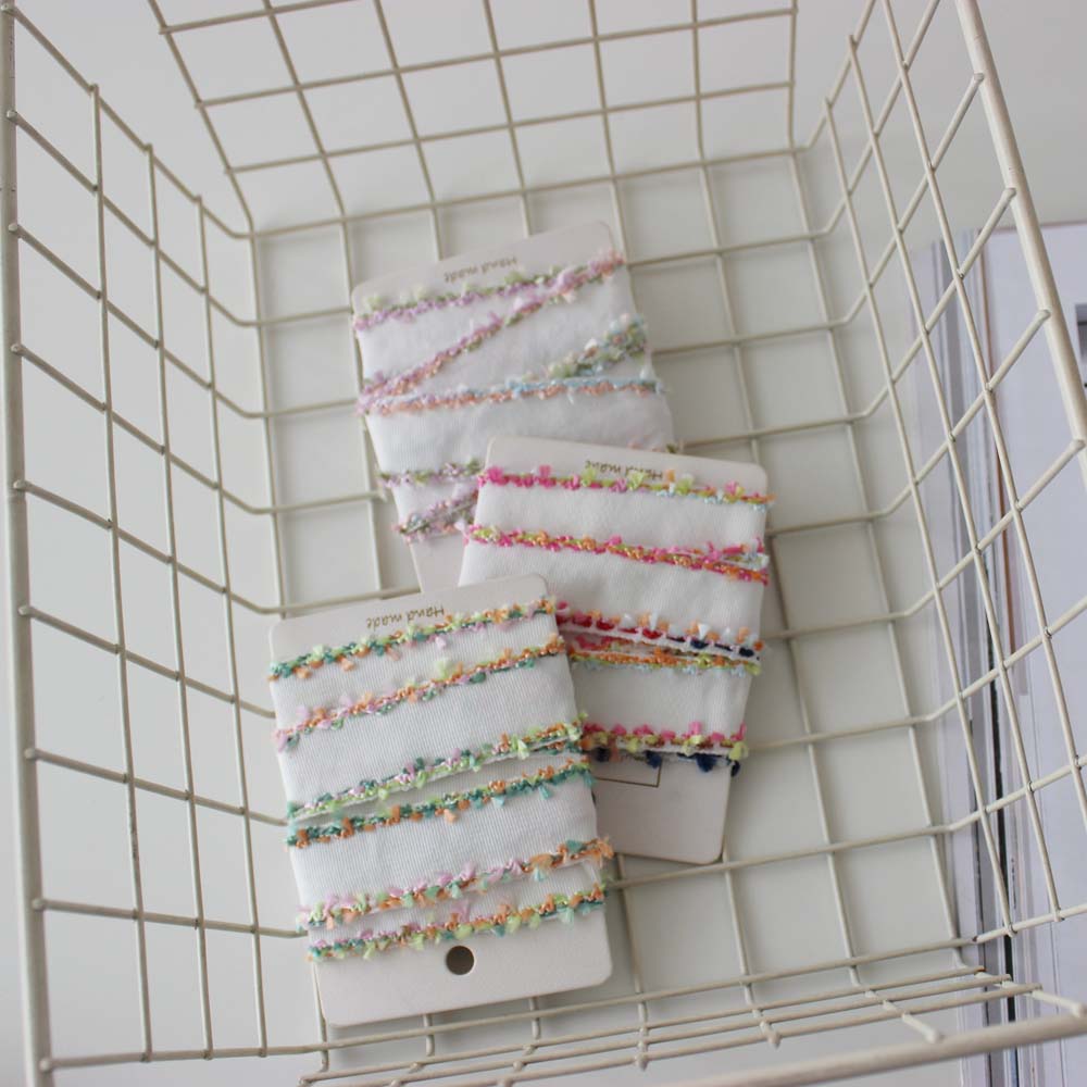 1 Yard 2.5cm Embroidered Lace Trim Ribbon Fabric webbing Grosgrain Trimming Handmade DIY Costume Dress Sewing Supplies Craft