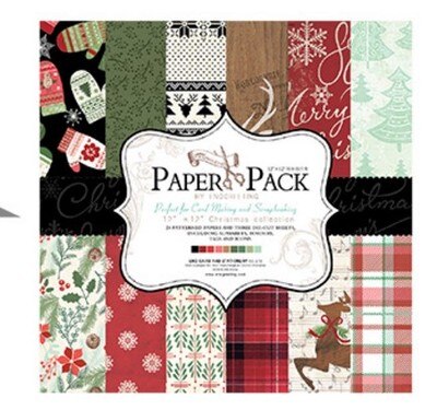 24Pcs 12Inch Scrapbook Papier Pad Vintage Papier Pack Patroon Metalen Achtergrond Papier Diy Gelukkig Planner Kaart Maken Dagboek project: ps027