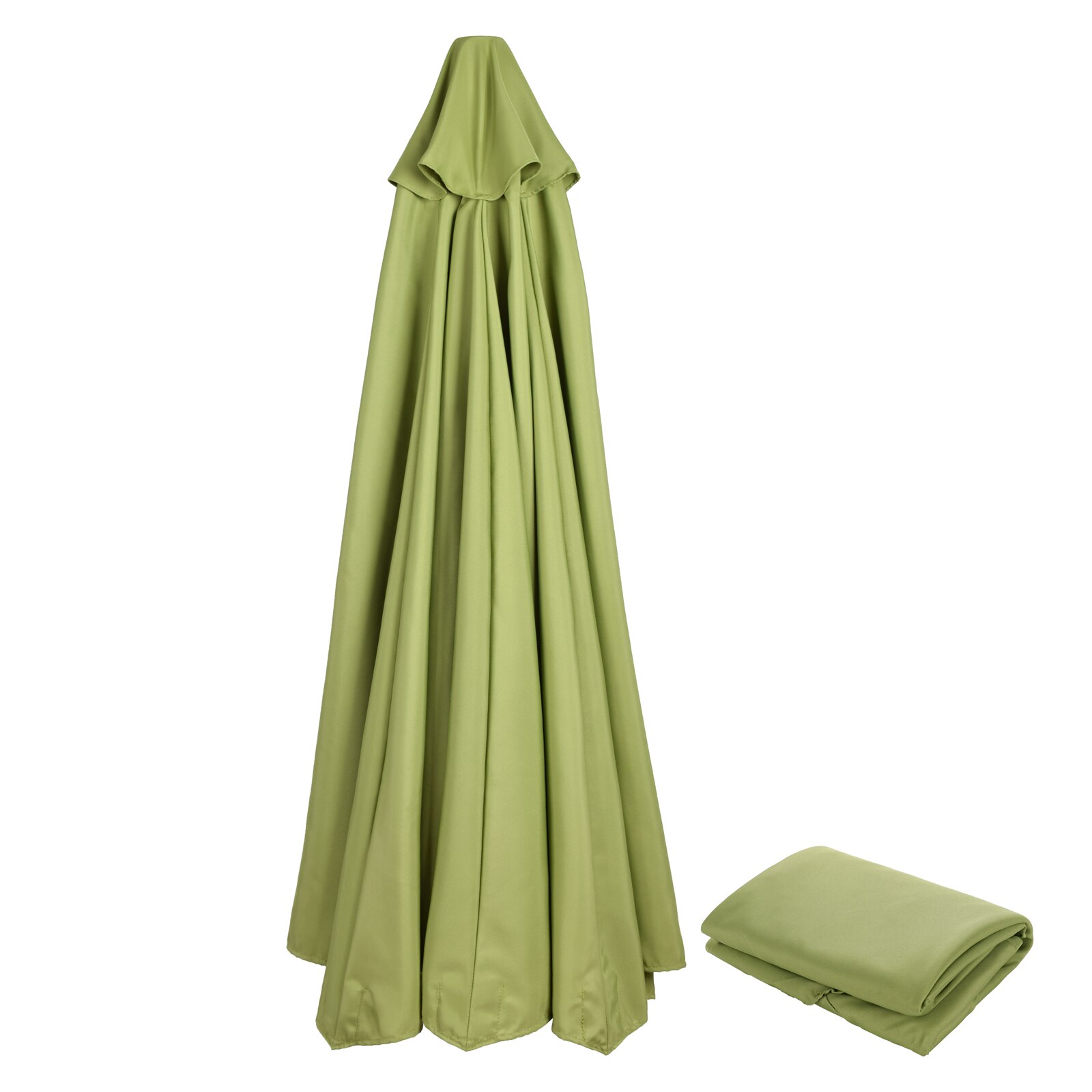 Shade Cloth Umbrella Base For Outdoor Market Patio Waterproof Replacement Polyester Fits 3/2.7 Meters 6/8 Bone Canopy Only: Green 270cm 6k