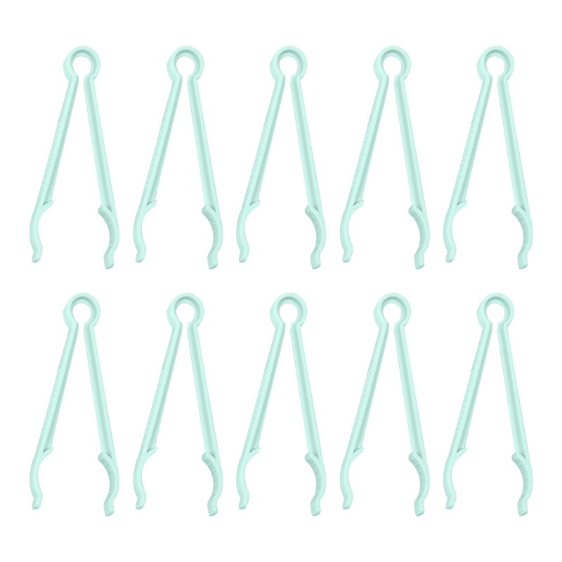 Soporte de seguridad para biberones de bebé, pinzas para biberones calientes para lactancia, pinzas de plástico antideslizantes duraderas, 10 piezas: Yellow