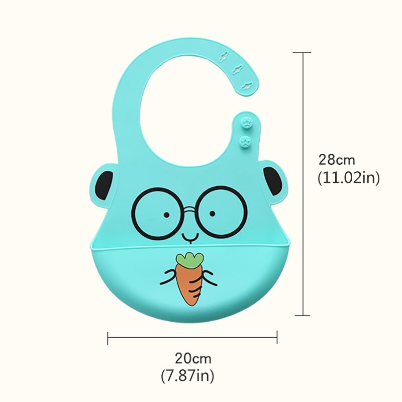 Søte låve spedbarn baby smekker myke silikon smekke vanntett spytt dryppende smekker