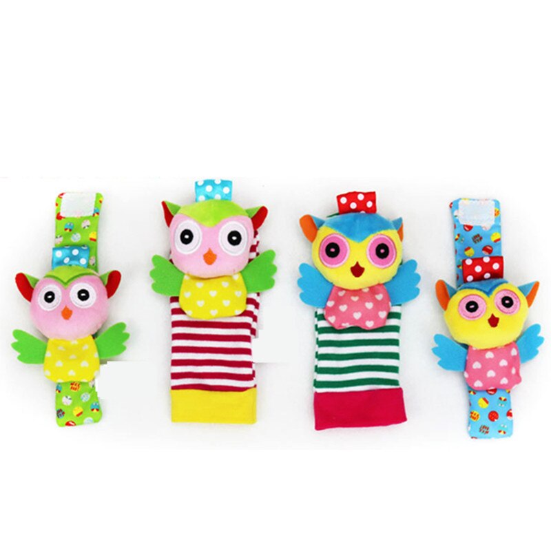 Sozzy-SONAJA de muñeca con dibujos de cebra para bebé, calcetines suaves para bebé, conjunto educativo, el mejor , juguetes para niño y niña: M 2 rattle  2 socks