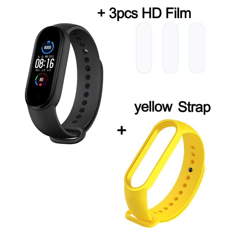 Original Xiaomi Mi Band 5 Smart Armband 1.1 "AMOLED Bunte Heart Rate Fitness Tracker Bluetooth 5,0 Wasserdichte Miband5: 06