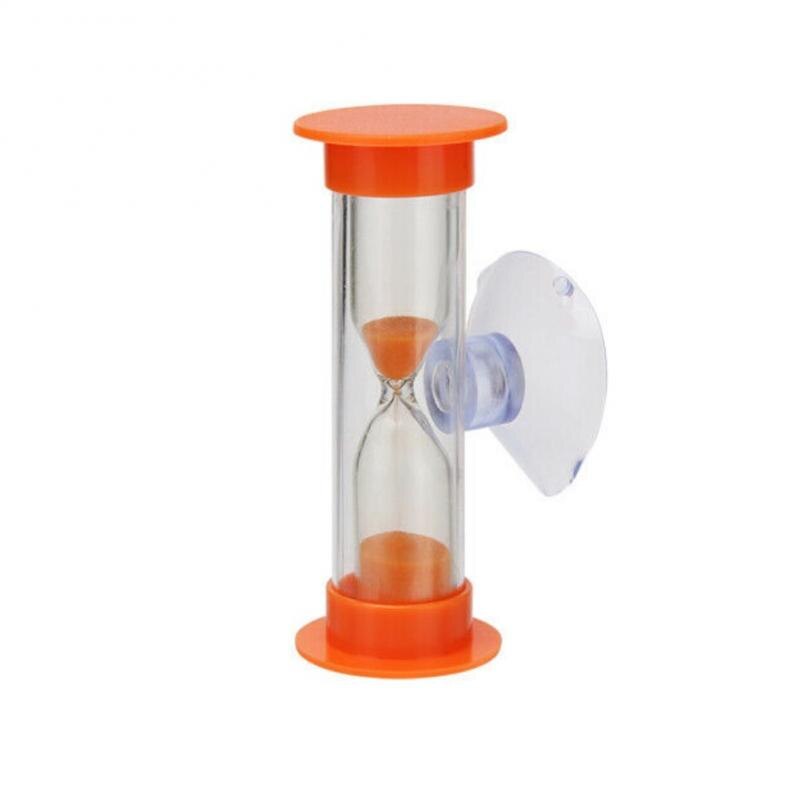 1Pc Hourglass Children Kids Toothbrush Timer 2/3 Minute Smile Sandglass Tooth Brushing Hourglass Shower Sand Time Clock: orange / 2 min