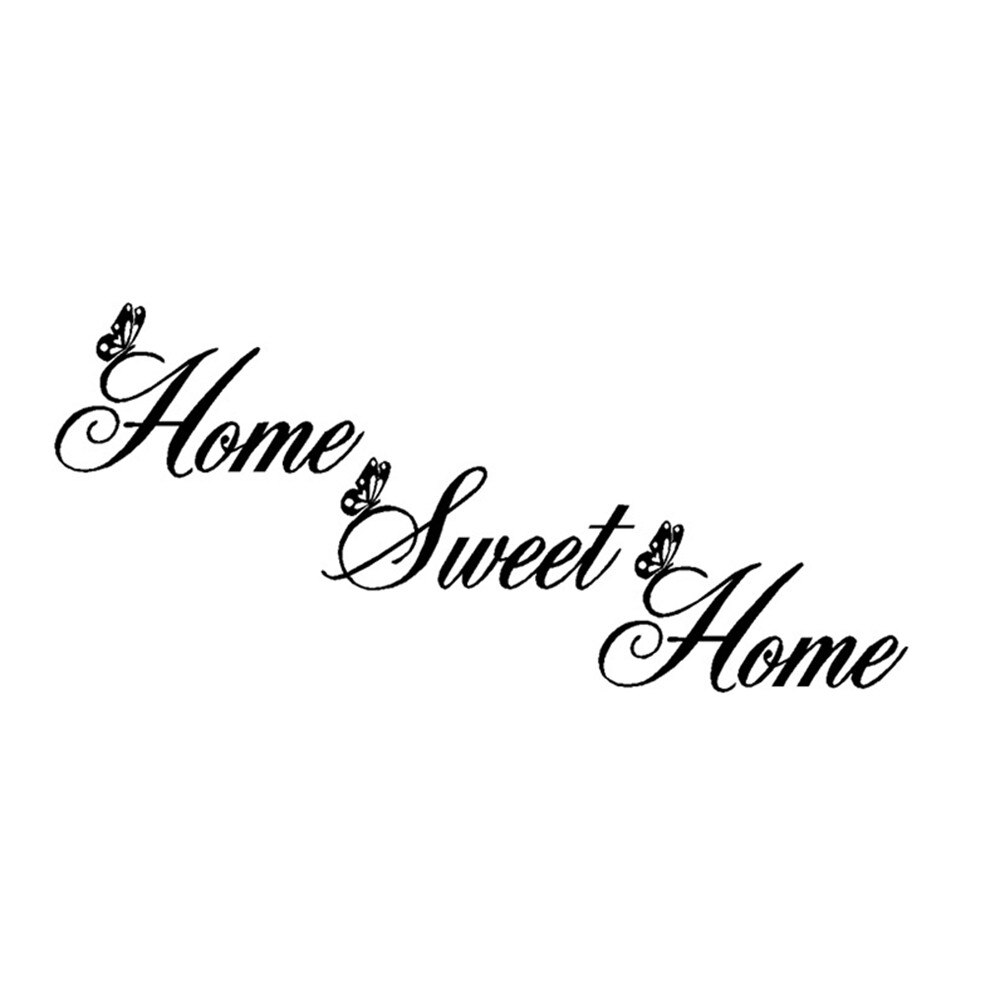 Home Sweet Home Decor Wall Stickers DIY Removable Art Vinyl Wall Sticker DIY Removable Art Vinyl Wall Sticke: Default Title