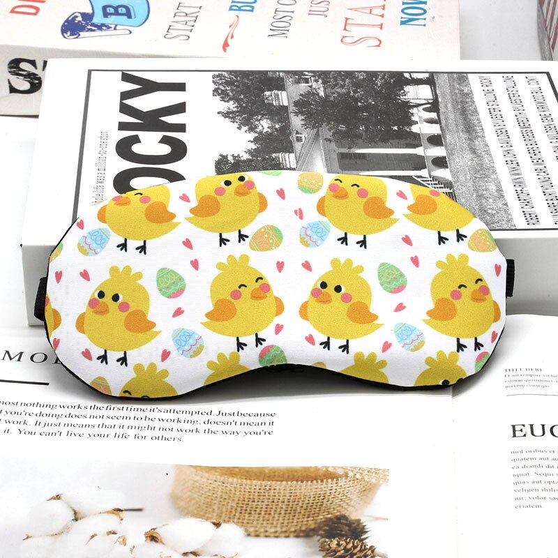 Tecknat tryck sovmask härlig ögonlapp ögonskydd kawaii mäns sömn is ögonmask kvinnors slappna av resor ögonbindel: 15