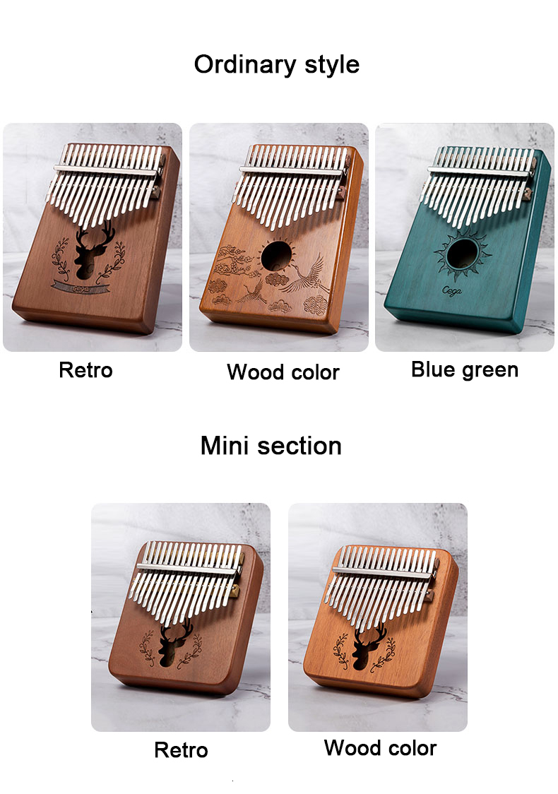 Hele Instrument Perfecte geluidskwaliteit 17 Toetsen Kalimba Duim ... – Vicedeal