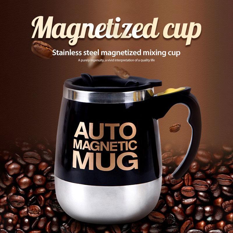 Rustfrit stål opgradering magnetiseret blandekop termos kaffekop vakuumkolbe flaske termo te krus dobbeltisolerede smarte kopper