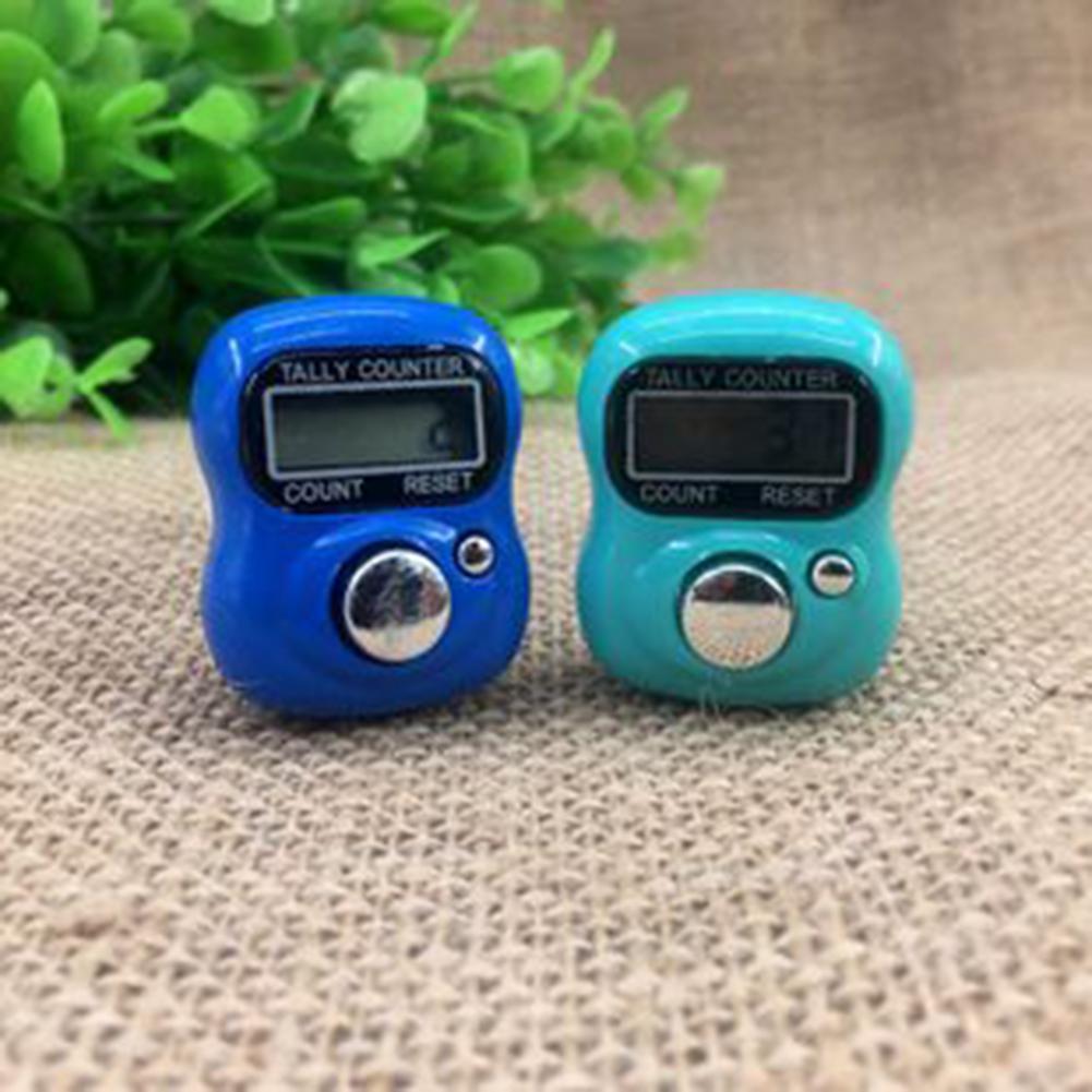 Digit Digital LCD Electronic Golf Finger Hand Ring Knitting Row Tally Counter TALLY Pedometer Random Color