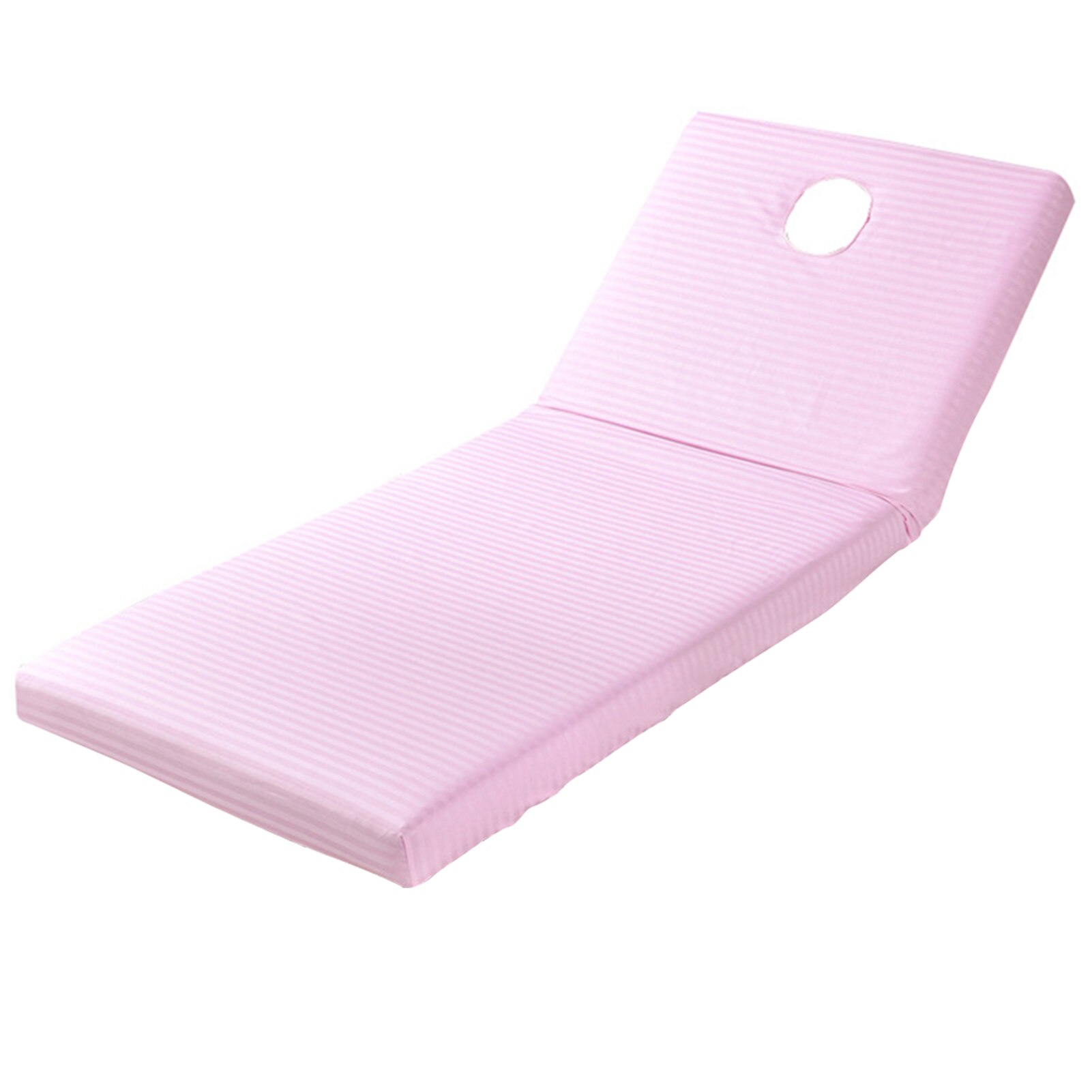 Non Slip With Face Hole Elastic Dustproof Bedding Table Sheet Cotton Blend Spa Salon Massage Bed Cover Soft Full Wrap: Pink