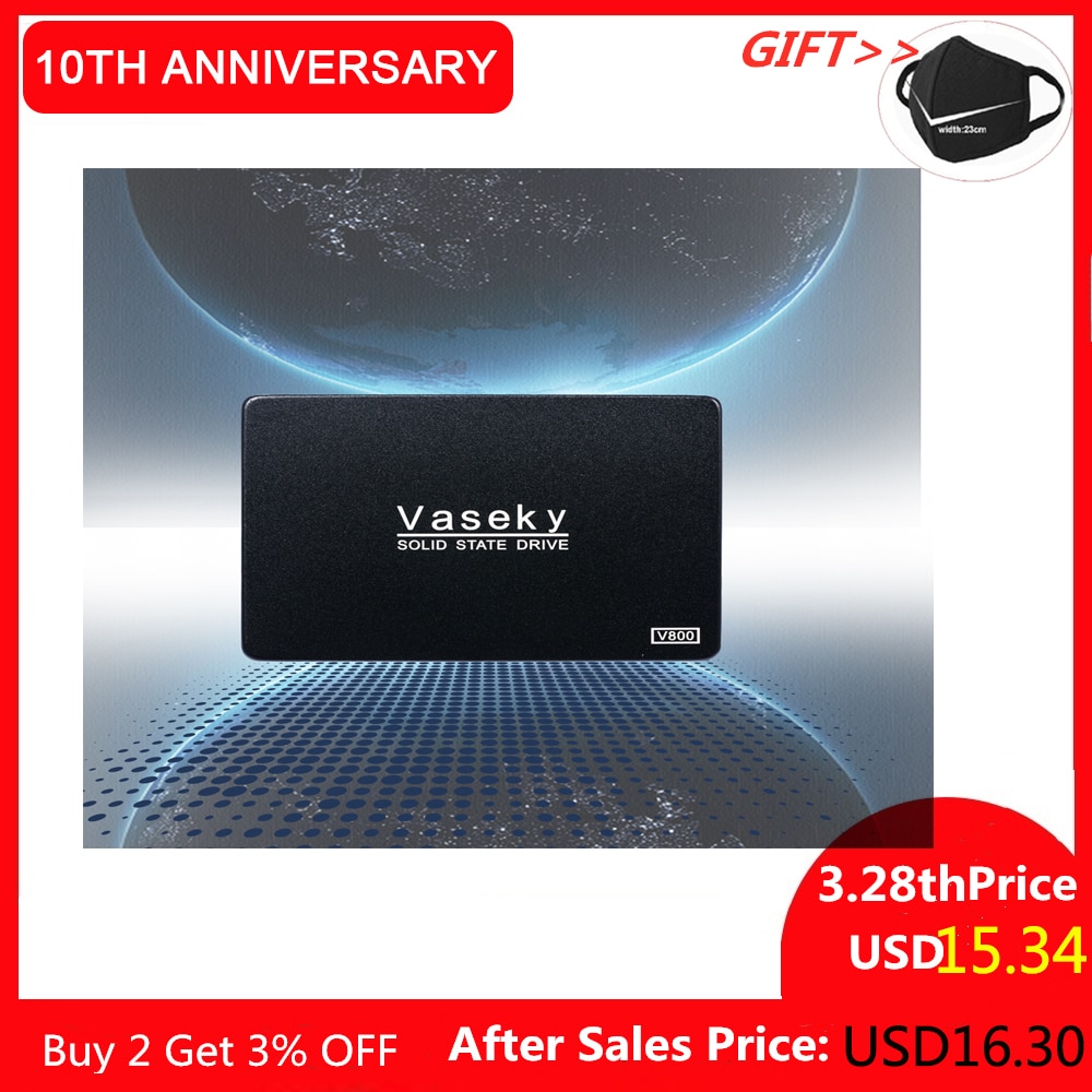 500Gb 240Gb Hdd Vaseky V800 Ssd Computer Harde Schijf 2.5 Inch Interne Solid State Disk SATA3 380 Mb/s 60G 64G 120G 128G Hhd Sata