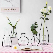 1 X support de Vase en fer forgé, Arrangement de fleurs en fil de fer, Simulation sèche et fraîche, support de fleurs en fer forgé, en Stock