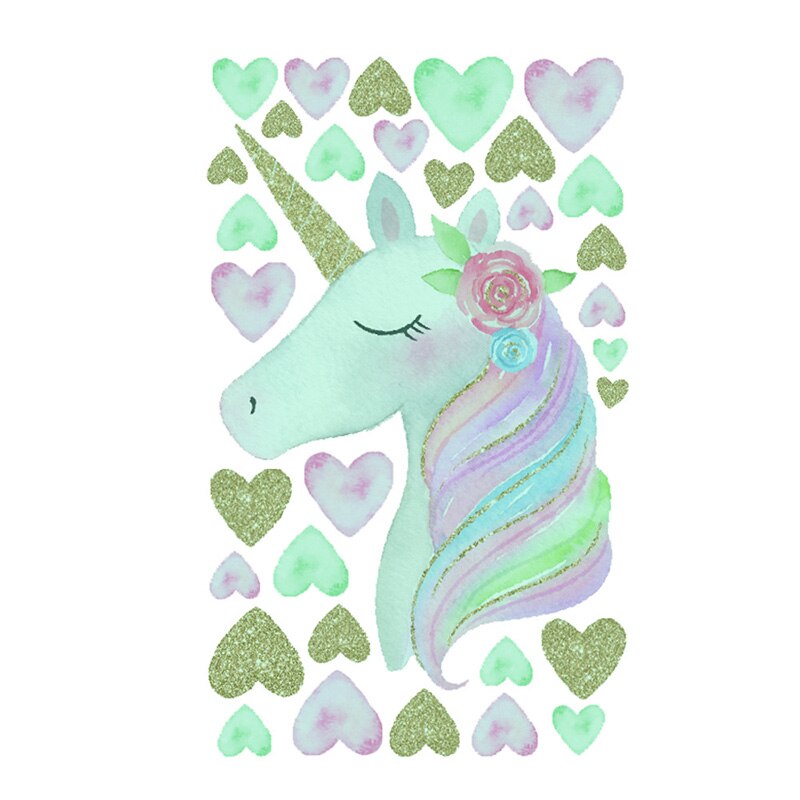 Eenhoorn Lichtgevende Muurstickers Kleurrijke Eenhoorn Glow In The Dark Muurstickers Voor Kinderkamer Slaapkamer Woonkamer Nursery Party: B opp bag