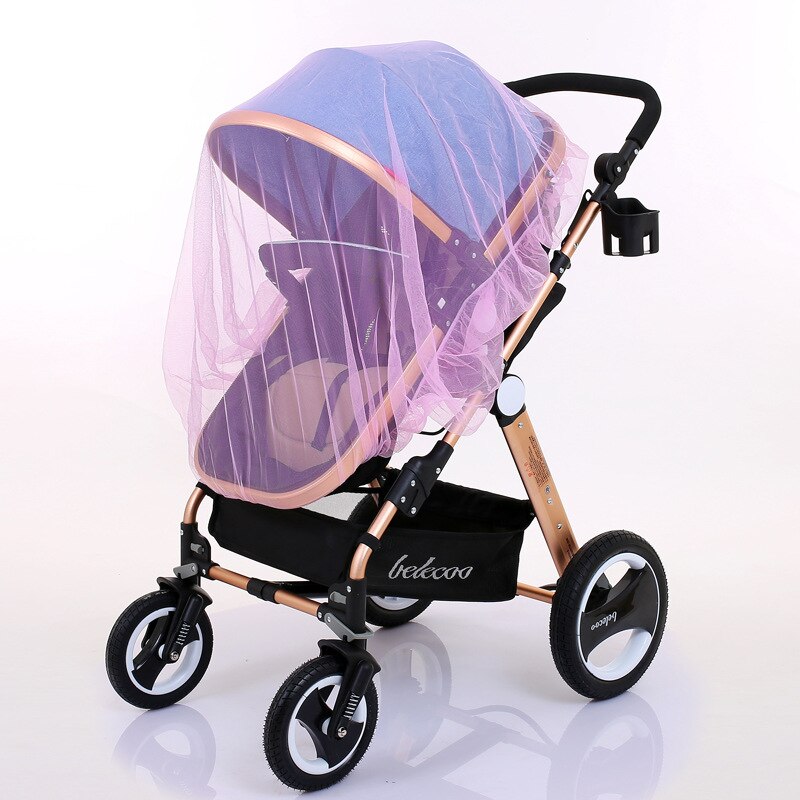 Sommer Kind Wagen Moskito Net Stickerei Volle Abdeckung Baby Kinderwagen Staubdicht Moskito Net Vorhang Abdeckung