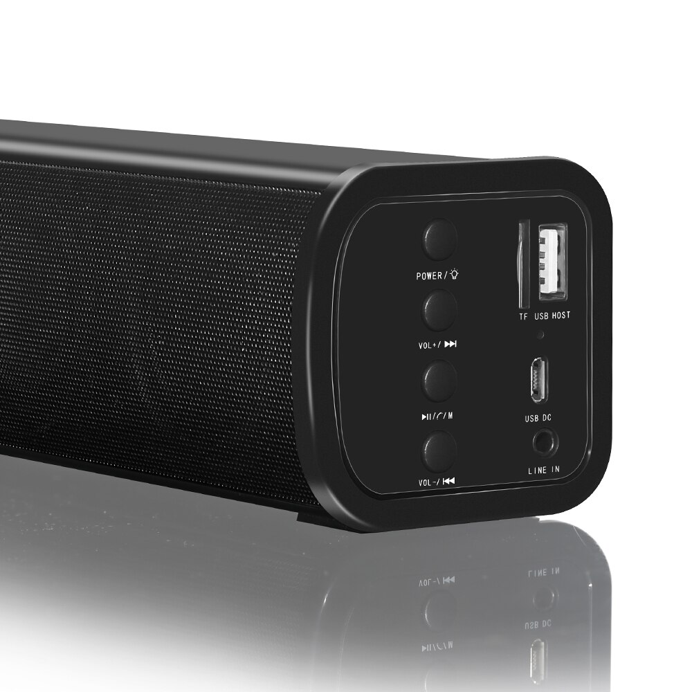 Smalody High Power 10 W Tragbare Wireless Bluetooth Lautsprecher Stereo Mini Soundbar Bunte Led Display mit mic USB TF Karte reader