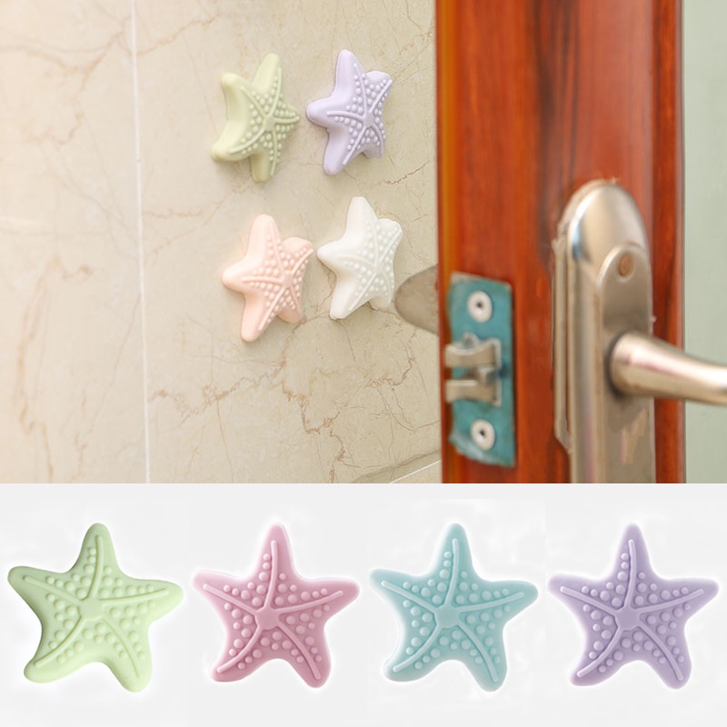 1 Pza. Protección de puerta silenciosa gruesa palo de pared con mango de goma brillante almohadilla protectora accesorios para el hogar Multi