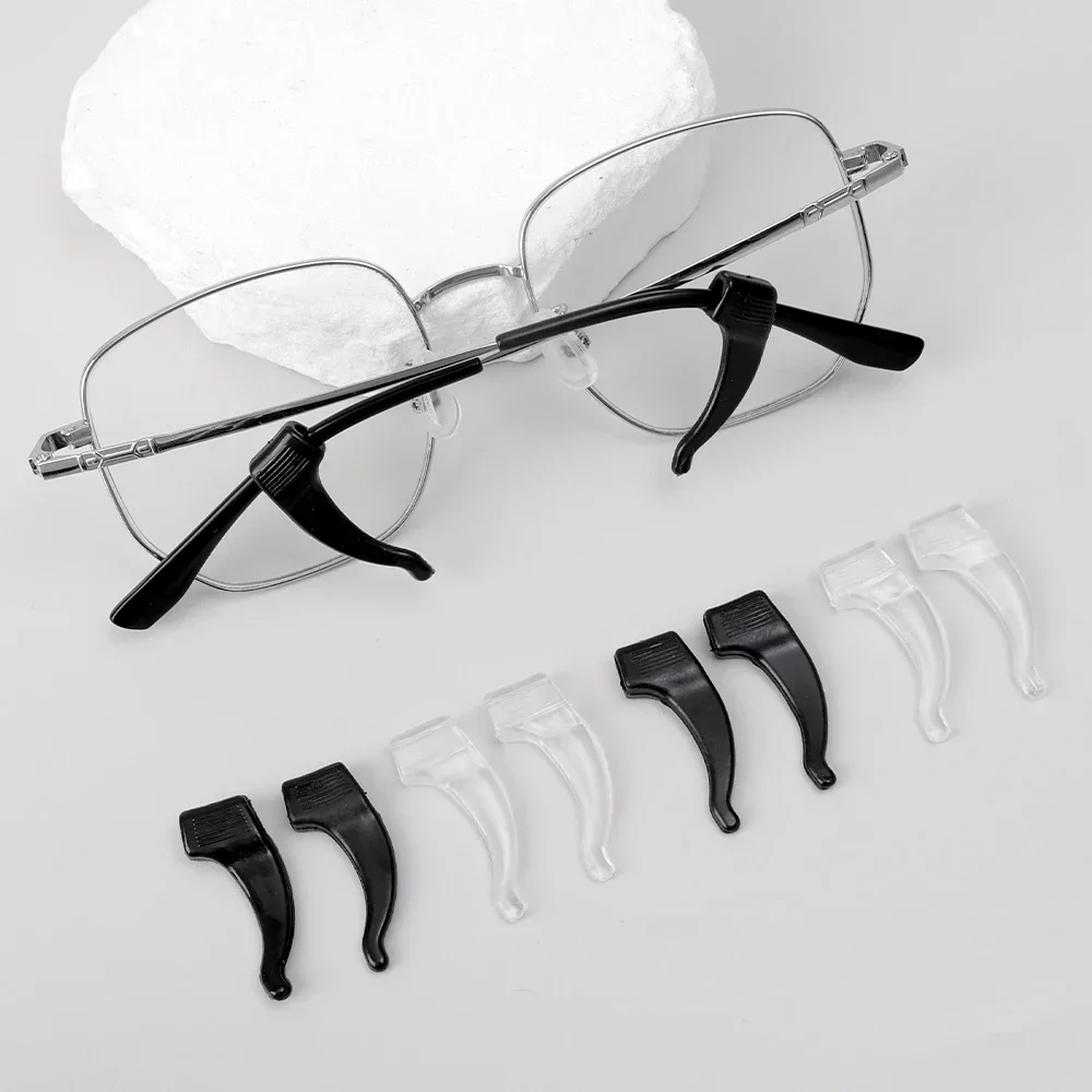 Ganchos antideslizantes de silicona para las orejas, empuñaduras elásticas para gafas, soporte de tapón para la oreja, accesorios de sujeción, soporte para gafas con punta del templo, 50 Uds.