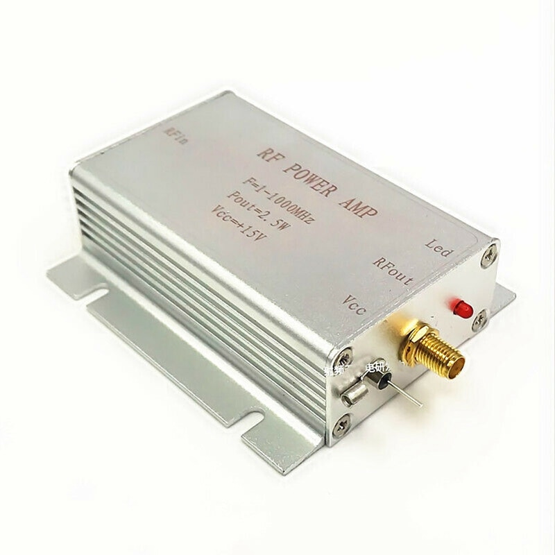 1-1000Mhz 2.5W Amplificatore di Potenza Rf per Hf Trasmettitore Fm Vhf Uhf Rf prosciutto Radio A Banda Larga di Alimentazione amplificatore di controllo a distanza senza fili