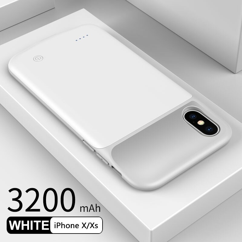 Zurück Pack Batterie fallen Für iPhone 6 7 8 6s Plus X XS Max XR Batterie Ladegerät fallen Energie Bank Ladung Fällen Ladegerät Externe