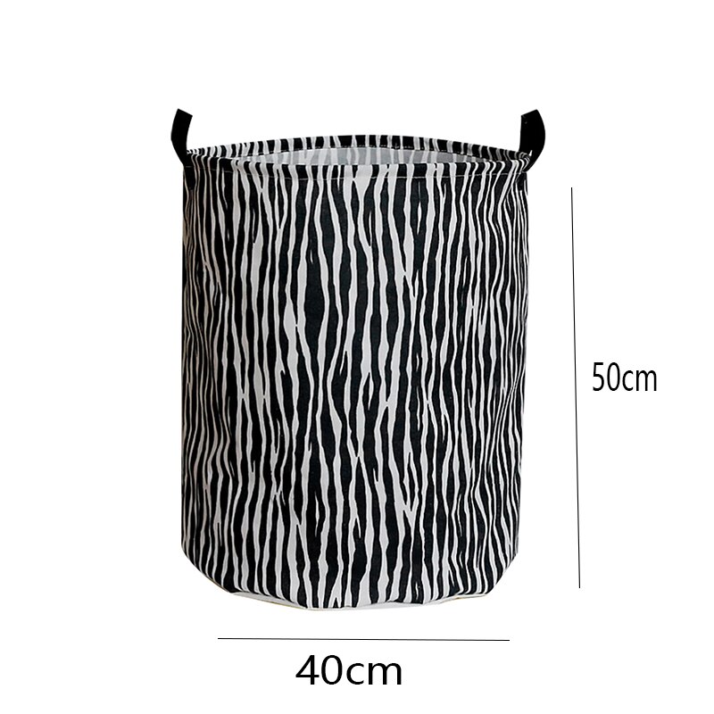 Canvas Waterproof Laundry Organizer Basket Large Capacity Laundry Hamper Dirty Clothes Storage Bag Toy Home Storage Box: 3