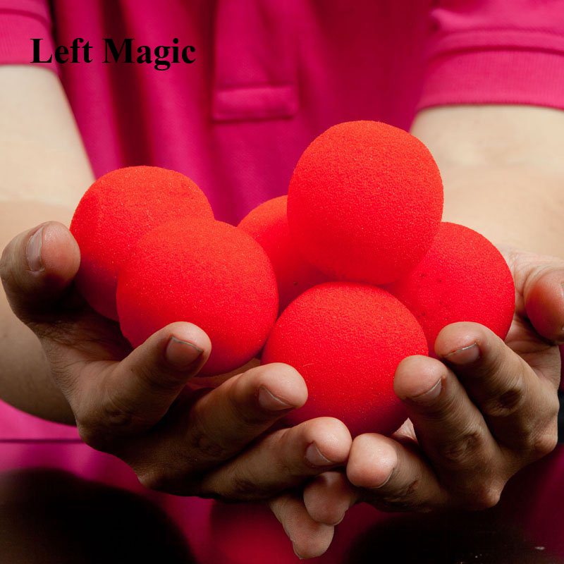 10Pcs 4.5Cm Vinger Spons Bal Goocheltrucs Klassieke Goochelaar Illusie Comedy Close-Up Stage Card Magic Accessoires e3132