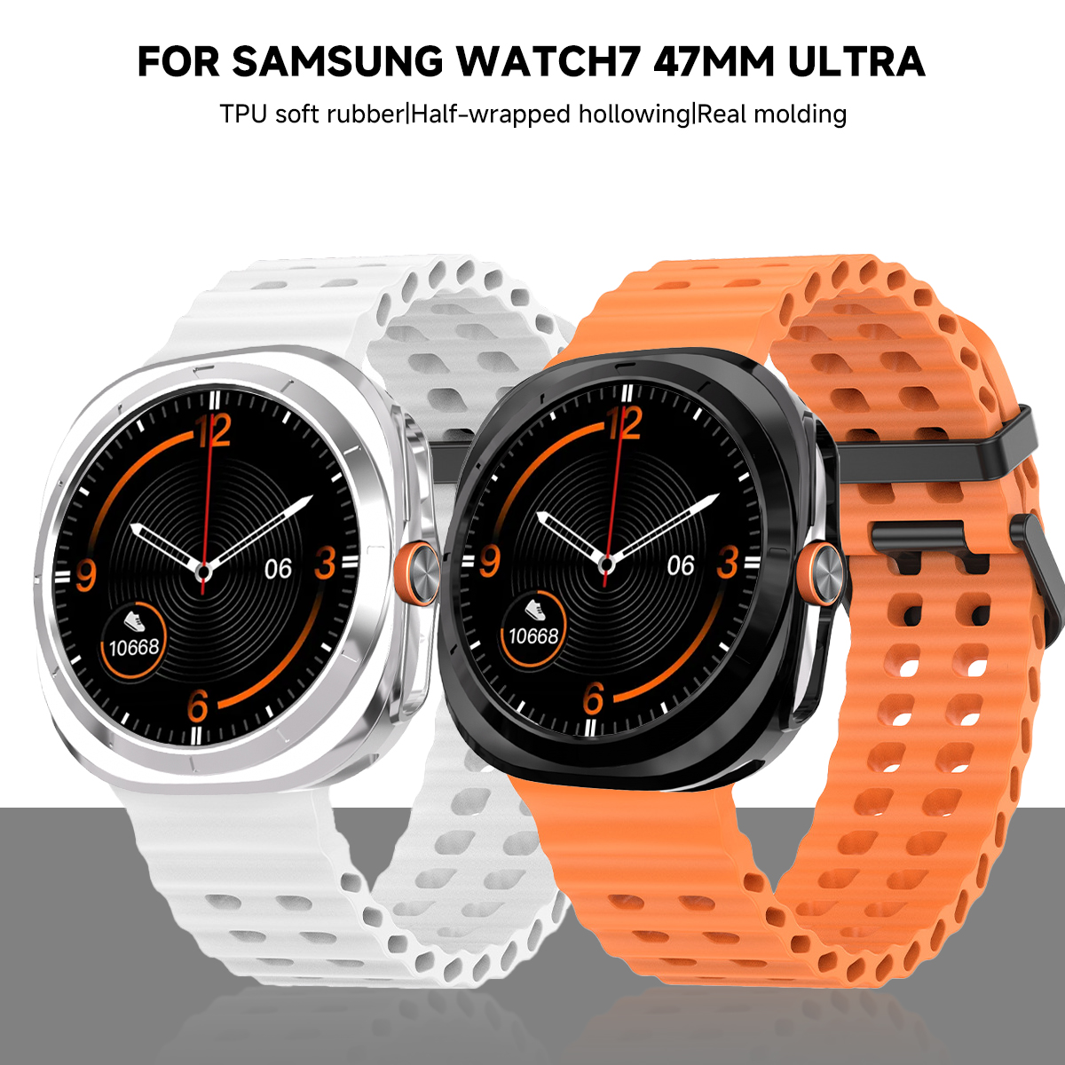 Funda para Samsung Galaxy Watch 7 Ultra 47mm Smartwatch cubierta suave TPU parachoques carcasa protectora para Galaxy 7 Ultra 47mm Accesorios