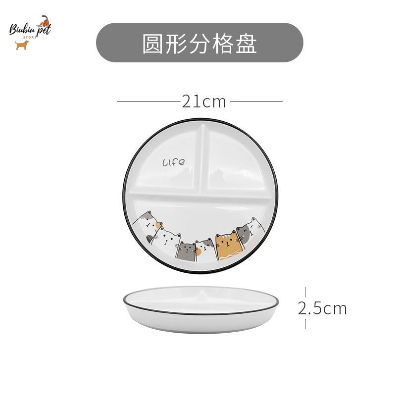 Tableware web celebrity fast food plate ceramic plate household tray children's meal plate breakfast plate ins plate: Round
