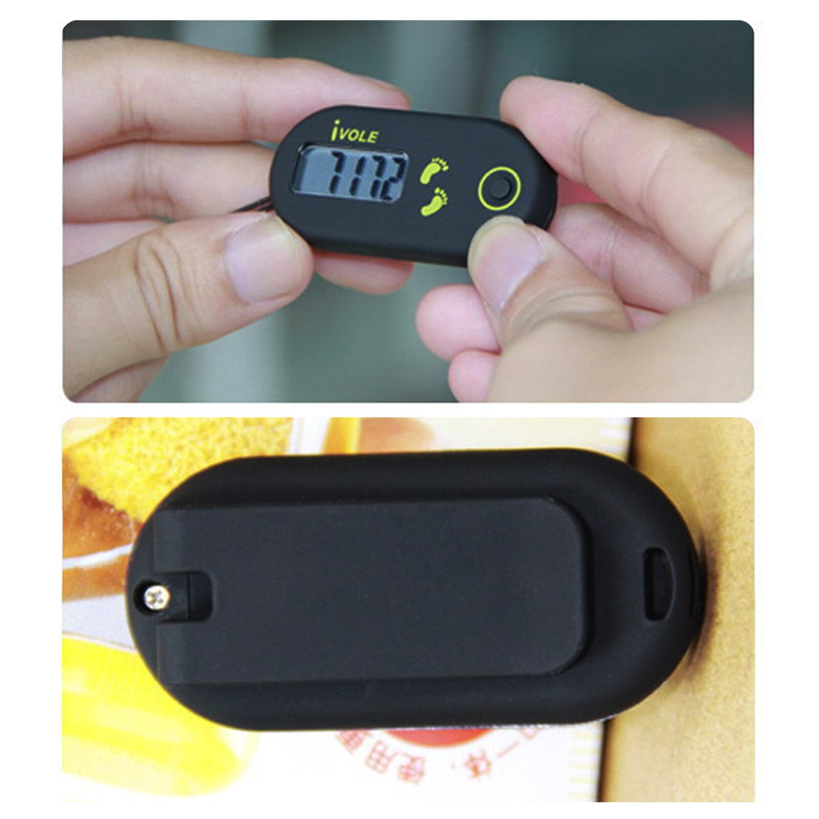 Mini podómetro de pasos LCD, contador de calorías con Clip, pedómetro de caminata, pedómetro de caminata, bolsillo, accesorios de Fitness