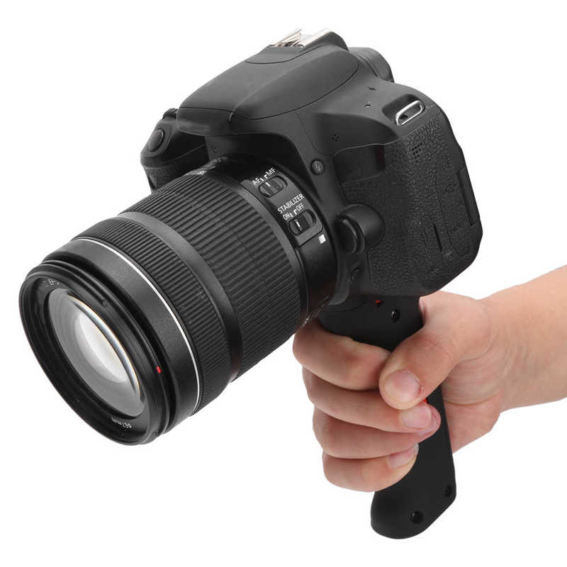 Camera Plastic Handheld Grip Stabilizer Handle Mount Stand with Mobile Phone Clamp Camera Handle