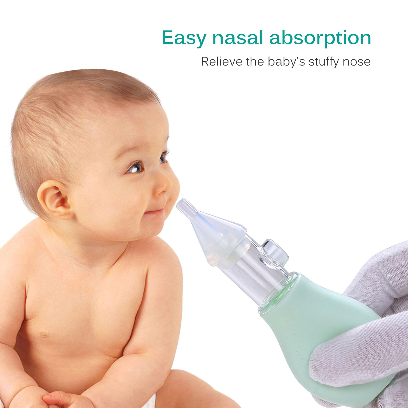 Nettoyeur de nez de sécurité pour -né, aspiration sous vide pour enfants, ensemble d'aspirateur Nasal, médicaments pour nourrissons, accessoires de compte-gouttes, soins pour bébé