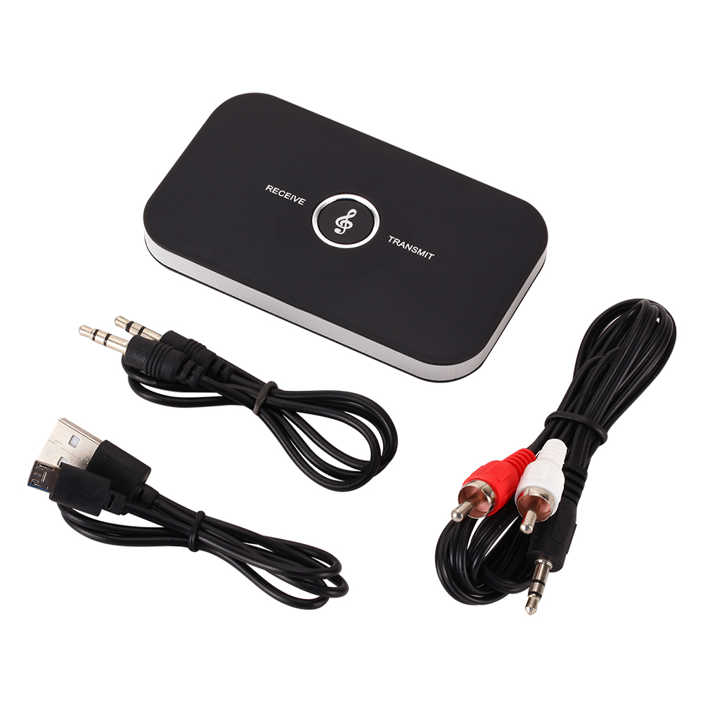 B6 Bluetooth-compatibele 5.0 AudioTransmitter Ontvanger 2 in 1 draadloze adapter USB Dongle 3,5 mm jack AUX RCA voor TV PC-hoofdtelefoon