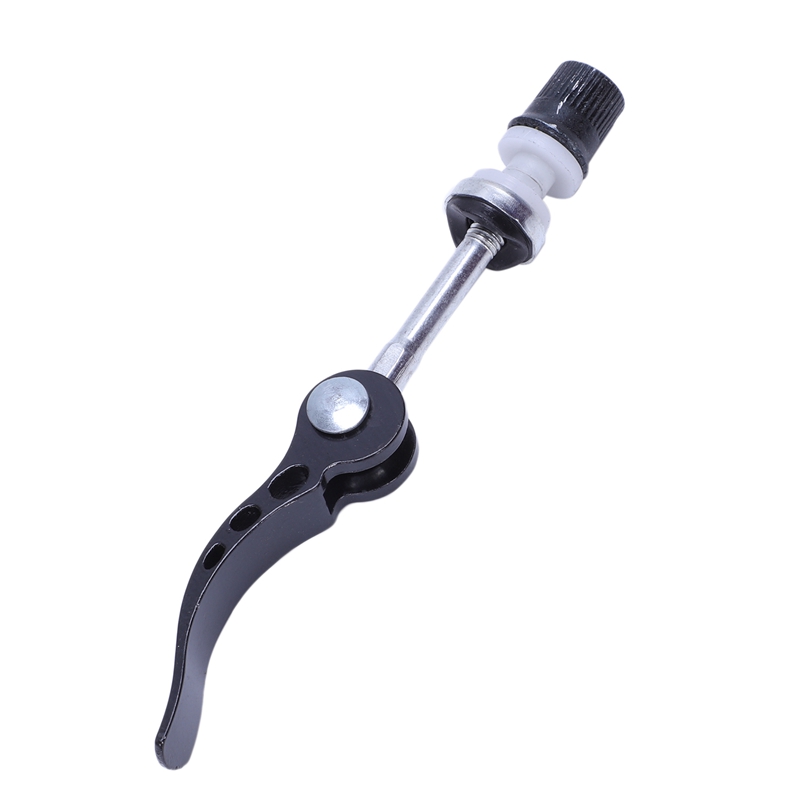 1X Black Bicycle Quick Release Seat Post Clamp Binder &amp; 1Pair Bike Wheel Skewer Quick Release QR Front Rear Axle Red
