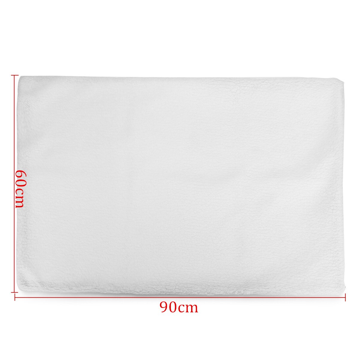 Agneau vers le bas tissu auto-chauffant tapis pour chien grand coussin de lit doux chat tapis thermique lavable oreiller 60x90CM