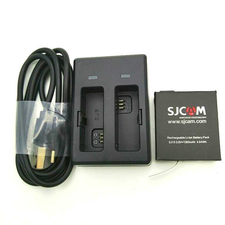SJCAM SJ9 Accessories storage Bag Original Batteries Rechargable Battery Dual Charger For SJ9 Strike/ SJ10 Pro Action Camera Bag: D combination