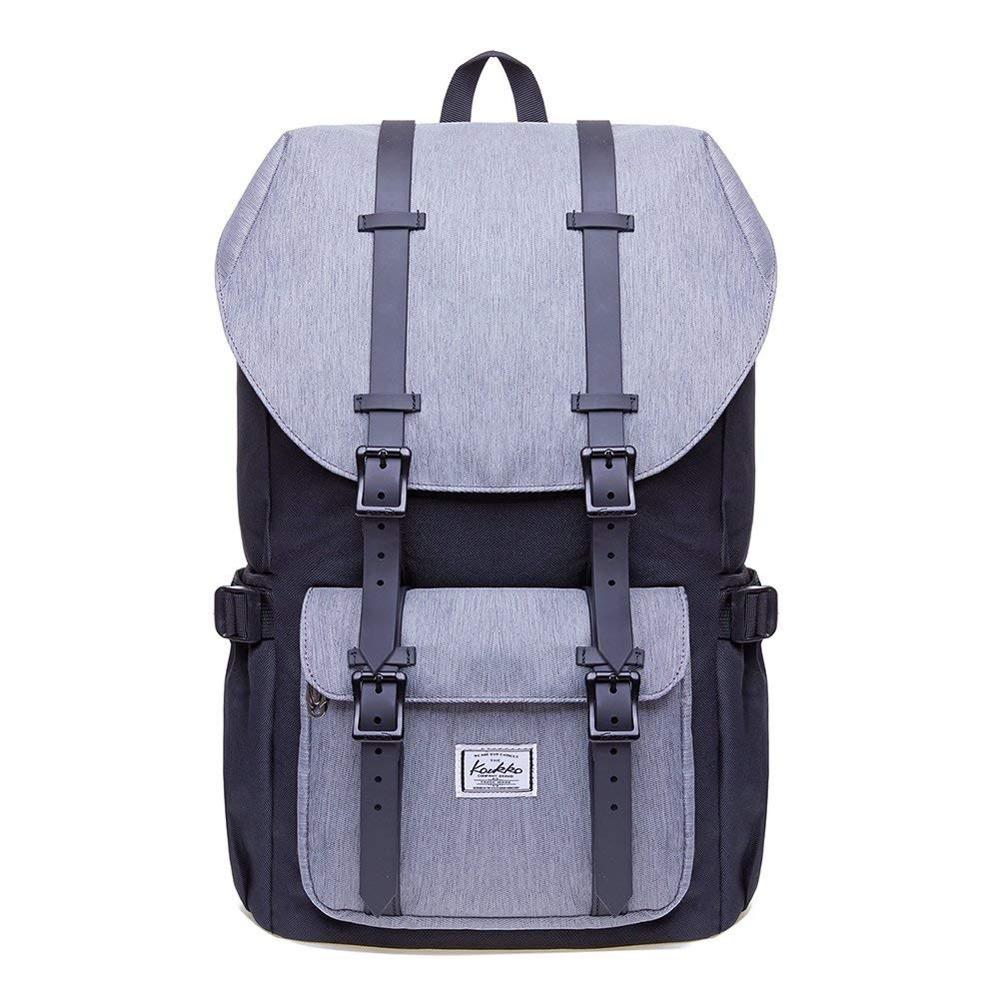 Kaukko Mochilas Mochila Escola Laptop Sacos de Viagem dos homens das Mulheres para 15.6 Polegada Notebook Casual Daypacks Mochilas: EP5-4-blackandgrey
