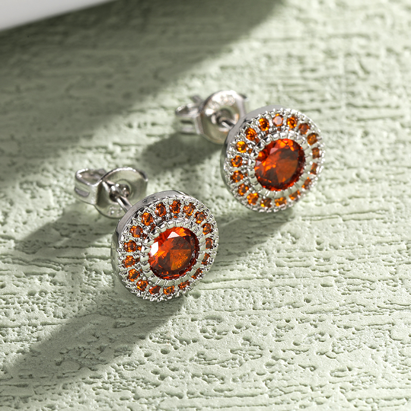 Pendientes de circonita de cristal rojo para mujer, aretes colgantes con incrustaciones de piedra CZ, Color dorado Vintage, joyería de boda femenina,: Cobalto violeta